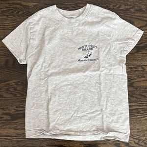 Brandy Melville Light Gray Nantucket Tee